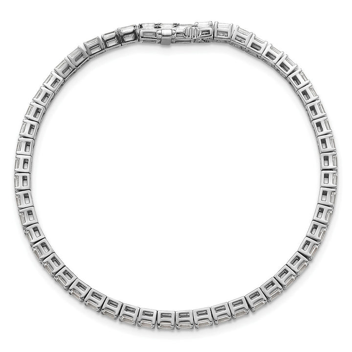 Emerald north- south diamond bracelet